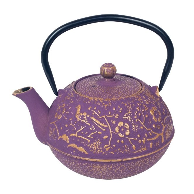 TETERA DE HIERRO COLADO DE 0,72 L. MORADO. COD: 22860