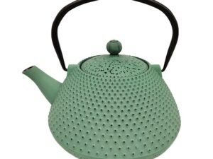 TETERA DE HIERRO COLADO DE 0,78 L. VERDE. COD: 24313