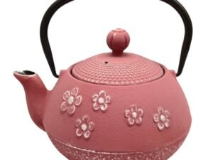 TETERA DE FLORES DE HIERRO COLADO DE 0,8 L. COLOR BARRO. COD: 34199