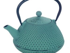 TETERA DE HIERRO COLADO DE 0,8 L. AZULADO. COD: 34203