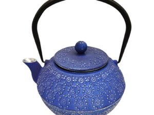 TETERA DE HIERRO COLADO DE 1 L. AZUL OSCURO. COD: 24322