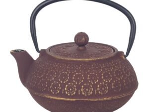 TETERA DE HIERRO COLADO DE 1 L. MARRÓN. COD: 22874