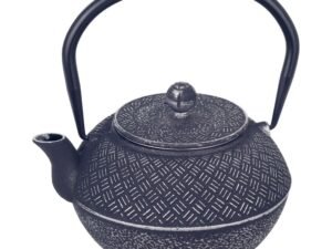 TETERA DE HIERRO COLADO DE 1 L. AZUL NEGRO. COD: 27741