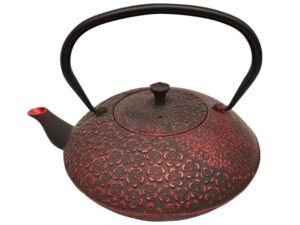 TETERA DE HIERRO COLADO DE 1 L. ROJO. COD: 24323