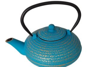 TETERA DE HIERRO COLADO DE 1 L. AZUL VERDOSO. COD: 34202