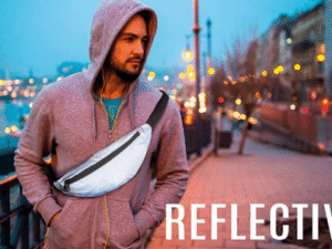RIÑONERA DE VIAJE REFLECTANTE MODELO TRIPP.  COD: FL26GR-PL